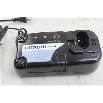 Hitachi UB18DL LED Worklight, Hitachi UC18YRL Battery Charger In Hitachi Case; 3 Items