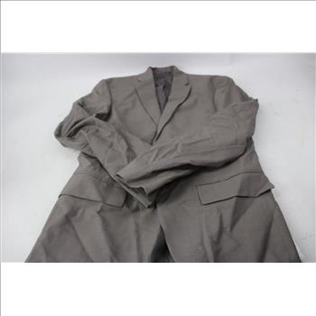 H&M Gray Single-Breasted Slim Fit Stretch Jacket, Size 36R