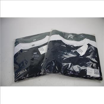 H&M Regular Fit, Large T-Shirt 3-Pack, 2 Pieces