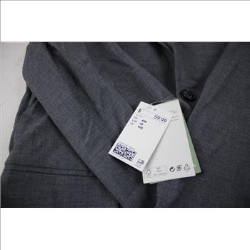H&M Skinny Fit Stretch Formal Jacket, Gray, Size 40R