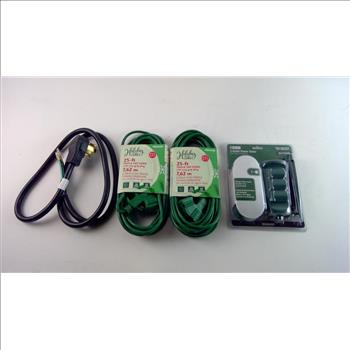 Holiday Living Extension Cords, Utilitech Outlet Power Stake, 3 Pieces