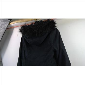 Hollister Small Black Jacket With Fur Trim