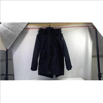 Hollister Small Black Jacket With Fur Trim