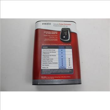 Homedics Deluxe Pulse Oximeter With Lcd Display