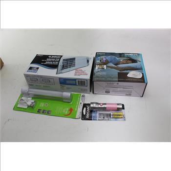 Homedics Sound Machine, Commercial Electric LED Portable Task Light And More Bulk Lot