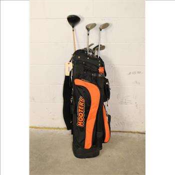 Hooters Branded Golf  Bag With Clubs, 8 Pieces