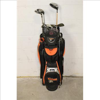 Hooters Branded Golf  Bag With Clubs, 8 Pieces