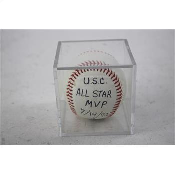 Hot Wheels 100-Car Case, Marvel Figurines, Wilson Baseball, And Mini Padres Bat, 8 Pieces