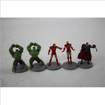 Hot Wheels 100-Car Case, Marvel Figurines, Wilson Baseball, And Mini Padres Bat, 8 Pieces