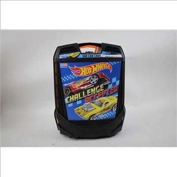 Hot Wheels 100-Car Case, Marvel Figurines, Wilson Baseball, And Mini Padres Bat, 8 Pieces