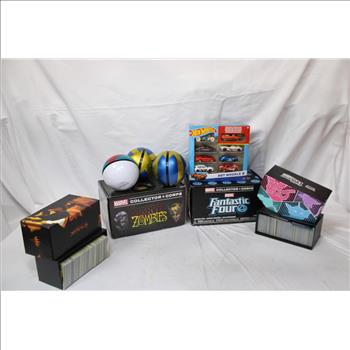 Hot Wheels 8-Pack Pokemon Trading Cards And Tin Containers And More