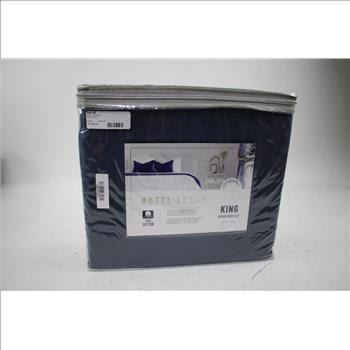 Hotel Luxury King 4-Piece Sheet Set, Blue