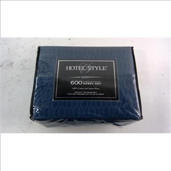 Hotel Style 100% Cotton 600 Thread Count Queen Sheet Set