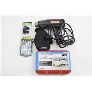 Hotshot Professional Heat Gun, Pittsburgh Automotive Lug Nut Impact Socket Set, And More