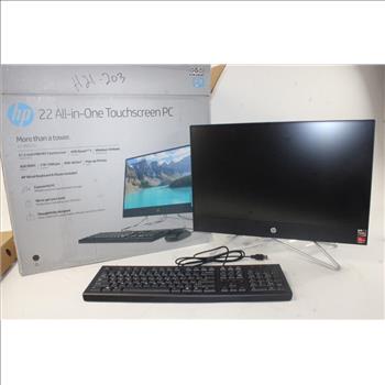 HP 22 Inch All In One Touchscreen Pc