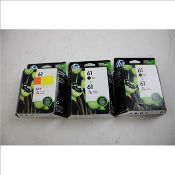 Hp 61 Black + 61 Tri Color Ink Cartridge Combo Pack 3 Pieces