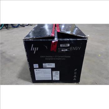 HP Envy Desktop Computer And 27