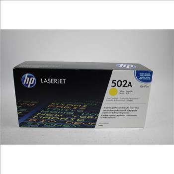 HP LaserJet 502A Yellow Print Cartridge