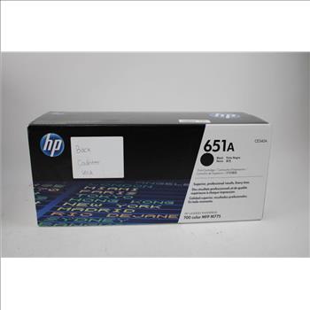 HP LaserJet Toner 651A Print Cartridge, Black