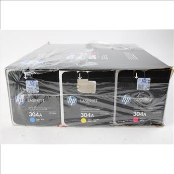 HP Laserjet Tri-pack Pint Cartidges 304A