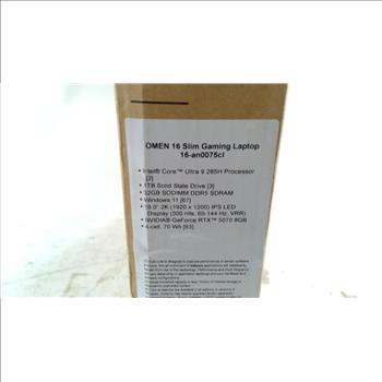 HP Omen Gaming Laptop, New In Open Box