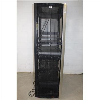 H.P. Server Rack, With 7 Devices | Property Room