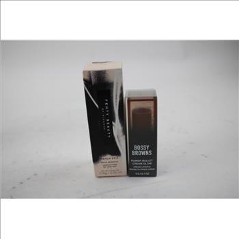 HudaBeauty Cream Lipstick, Setting Spray, FentyBeauty Skinstick, 3 Pieces