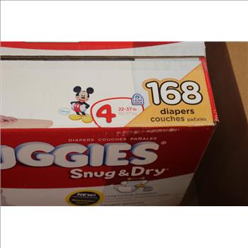 Huggies Snug & Dry Diaper Boxes; Size 4; 2 Pieces