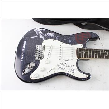 Hunter Hayes Autographed Fender Squire Bullet Strat Guitar