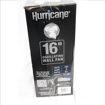 Hurricane 16 Inch Oscillating Wall Fan