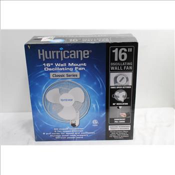 Hurricane 16 Inch Oscillating Wall Fan
