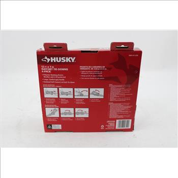 Husky 12 Ft X 1 In. Ratchet Tie Downs