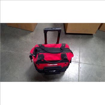Husky 14 Inch Rolling Tool Bag, Screwdriver, Drill Bits & More