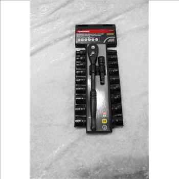 Husky 20 Piece 100-Position Ratchet & Universal Socket Set