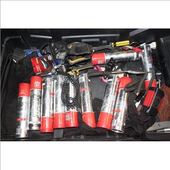 Husky 25 Gallon Mobile Tool Box With Tools, 15+ Pieces