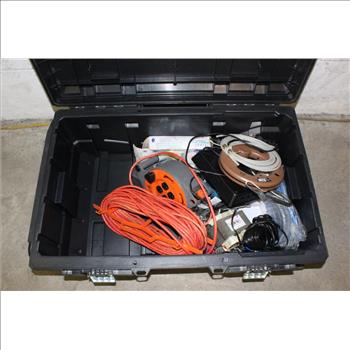 Husky 25 Gallon Mobile Tool Box With Tools And More, 15+ Pieces