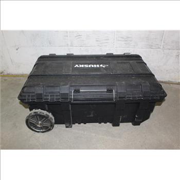 Husky 25 Gallon Mobile Tool Box With Tools And More, 15+ Pieces