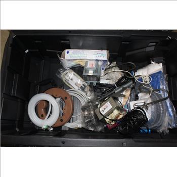 Husky 25 Gallon Mobile Tool Box With Tools And More, 15+ Pieces