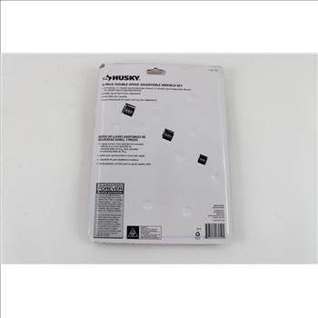 Husky 3-Piece Adjustable Wrench Set