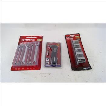 Husky 5 In 1 Digital Tire Gauge Multi Tool And More 3 Pieces