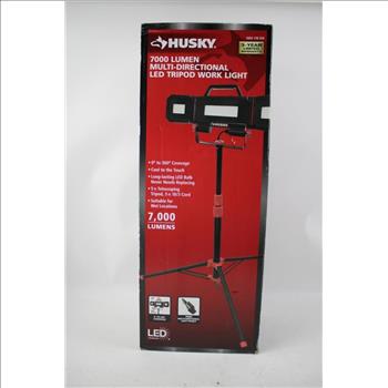 Husky 7000 Lumen Multi-Directional LED Tripod Work Light