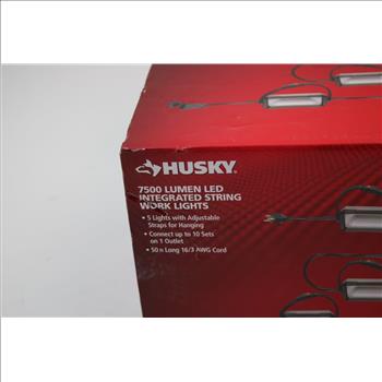 Husky 7500 Lumen Led Integrated String Work Lights