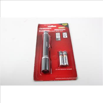 Husky 80 Lumen LED Pen Light With Clip