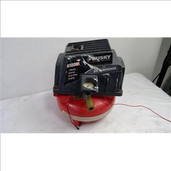 Husky Air Compressor, Stanley Drill, Porter Cable Corded Tools