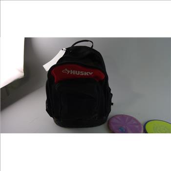 Husky Backpack With Frisbee Golf Disc, 5 Pieces