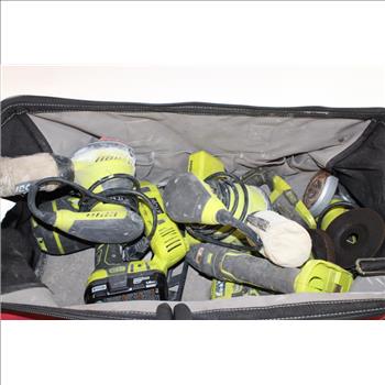 Husky Bag With Ryobi Power Tools, 5+ Pieces