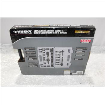 Husky Black Chrome Socket Set