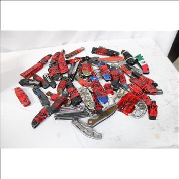 Husky, Crescent, Smith & Wesson, And Other Knives, 56 Pieces