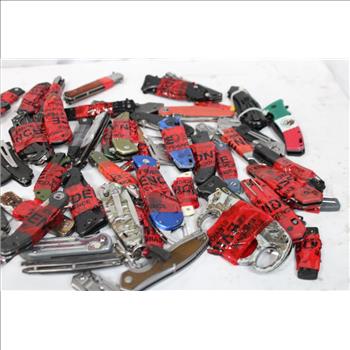 Husky, Crescent, Smith & Wesson, And Other Knives, 56 Pieces
