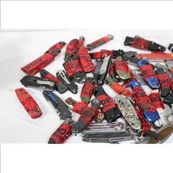 Husky, Crescent, Smith & Wesson, And Other Knives, 56 Pieces